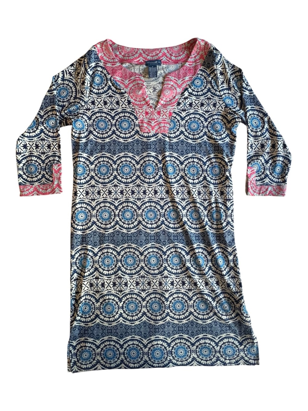 Caribbean Joe Tunic Shift Dress Size Small Cruise Resort Summer